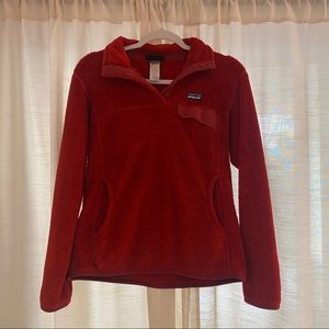 Women’s Patagonia Red Re-Tool Snap T Pullover Size M